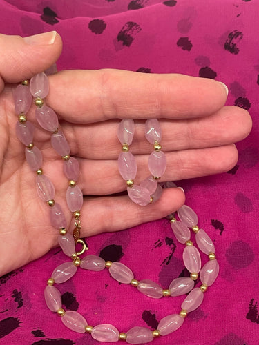 Napier Rose Quartz Necklace (Barbie) Bloomers and Frocks